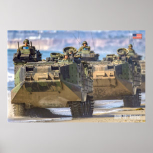 BEACH ARMOR - Assault Amphibious Vehicle Poster