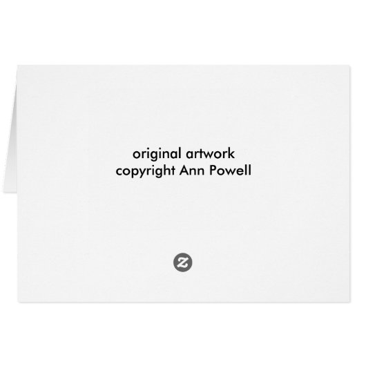 beach art HappyAnniversay card (Back Horizontal)