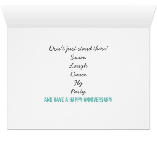 beach art HappyAnniversay card (Inside Horizontal (Bottom))