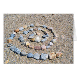 Beach Art Spiral Card