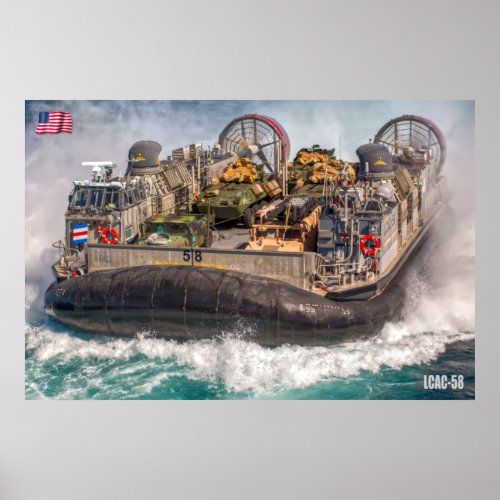 BEACH ASSAULT _ LCAC_58 POSTER