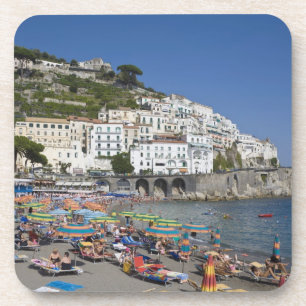Beach at Amalfi, Campania, Italy Drink Coaster