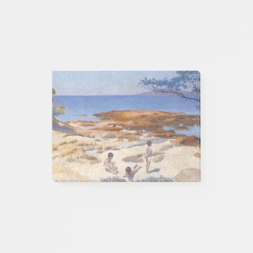Beach at Cabasson France by Henri_Edmond Cross Post_it Notes