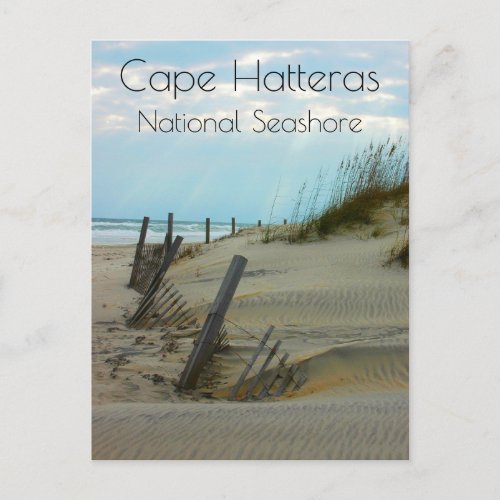 Beach at Cape Hatteras National Seashore NC Postcard