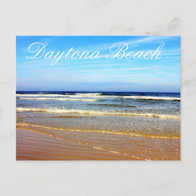 Beach at Daytona Beach, Florida Postcard (Front)