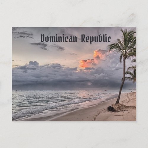 Beach at Dominican Republic Postcard
