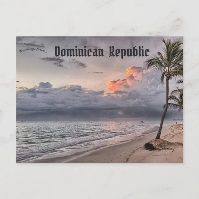 Beach at Dominican Republic Postcard Zazzle
