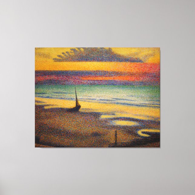 Beach at Heist by Georges Lemmen 1891 Canvas Print (Front)