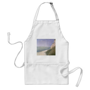 Beach at Honfleur by Georges Seurat, Vintage Art Adult Apron