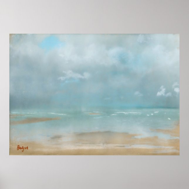 Beach At Low Tide by Edgar Degas Poster (Front)