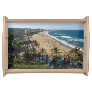 Beach At Margate, South Coast, Kwazulu-Natal 2 Serving Tray