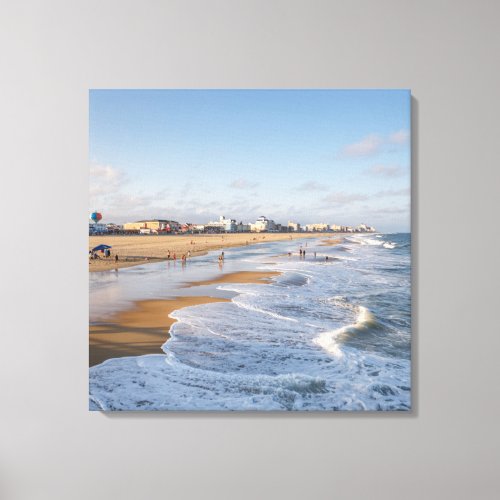 Beach at Ocean City Maryland Canvas Print