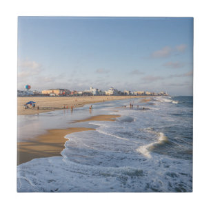 Beach at Ocean City, Maryland Ceramic Tile