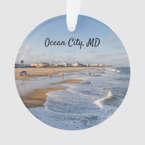 Beach at Ocean City Maryland Ornament