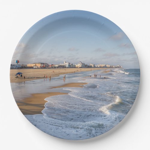 Beach at Ocean City Maryland Paper Plates