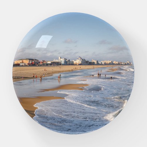 Beach at Ocean City Maryland Paperweight