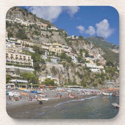 Beach at Positano Campania Italy Coaster