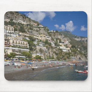 Beach at Positano, Campania, Italy Mouse Pad