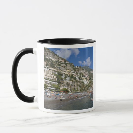 Beach at Positano, Campania, Italy Mug
