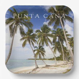 Beach at Punta Cana   Dominican Republic Paper Plates