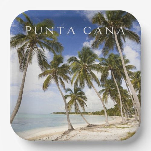 Beach at Punta Cana  Dominican Republic Paper Plates
