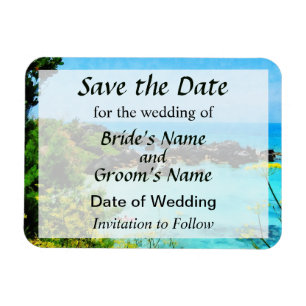 Beach at St. George Bermuda Save the Date Magnet