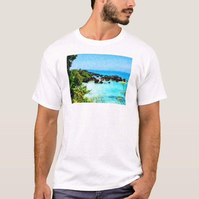 Beach at St. George Bermuda T-Shirt (Front)