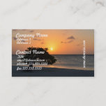 Beach at Sunset Business Card
