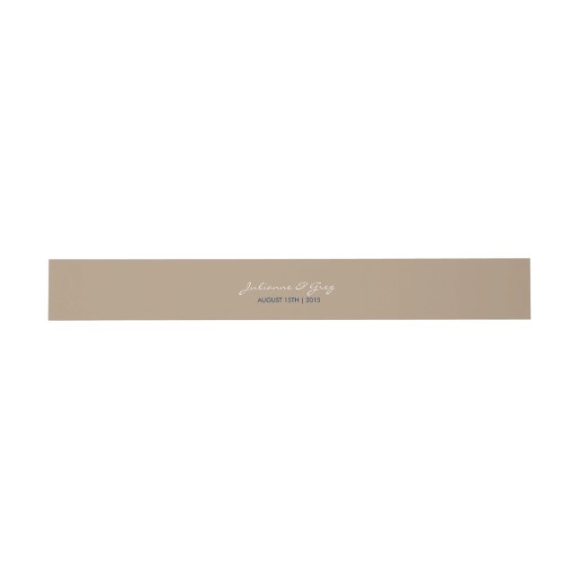 Beach at Sunset - Invitation Belly Band (Flat)