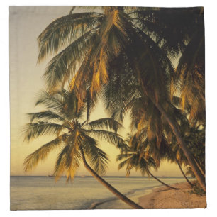 Beach at sunset, Trinidad Cloth Napkin