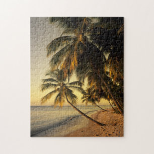 Beach at sunset, Trinidad Jigsaw Puzzle