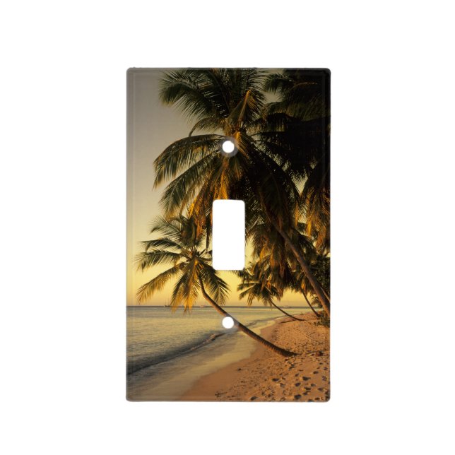 Beach at sunset, Trinidad Light Switch Cover (Front)