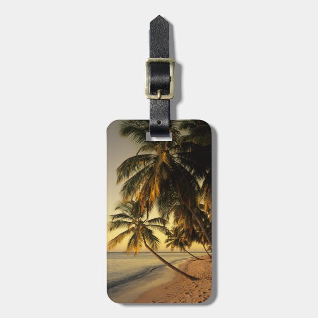 Beach at sunset, Trinidad Luggage Tag (Front Vertical)