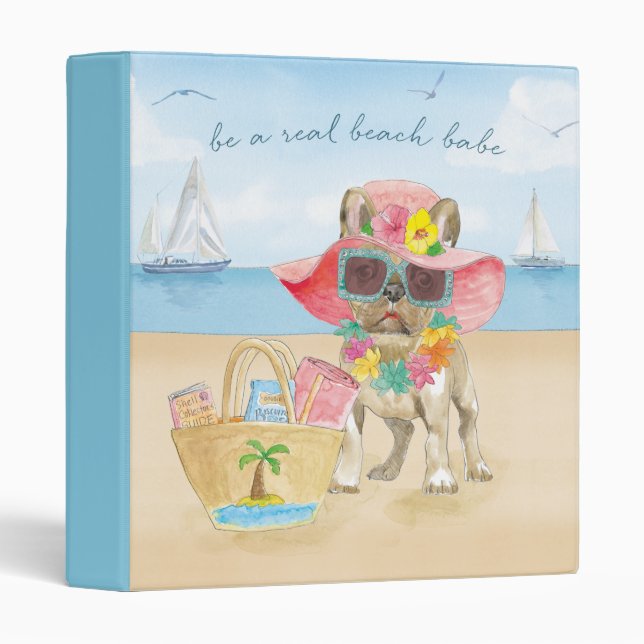 Beach Babe 3 Ring Binder (Front/Spine)