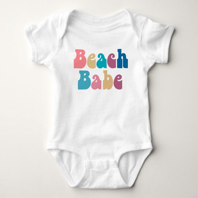 Beach Babe Baby Bodysuit (Front)