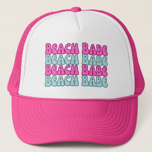 Beach babe bachelorette party trucker hat