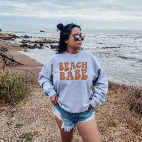 Beach Babe Custom Customized Bachelorette Party Sweatshirt