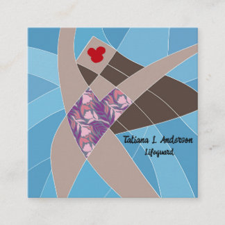 Beach Babe Lifeguard Business Card