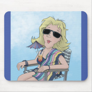 Beach Babe Mouse Pad
