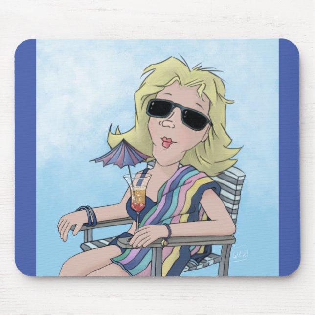  Beach Babe Mouse Pad (Front)