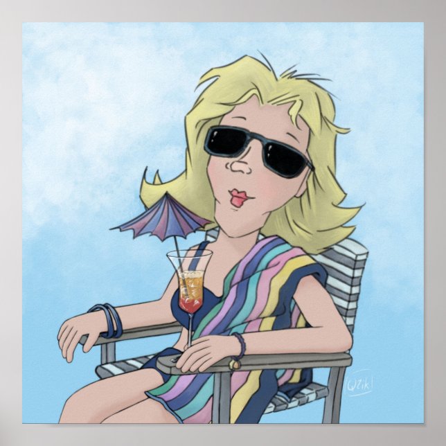  Beach Babe Poster (Front)