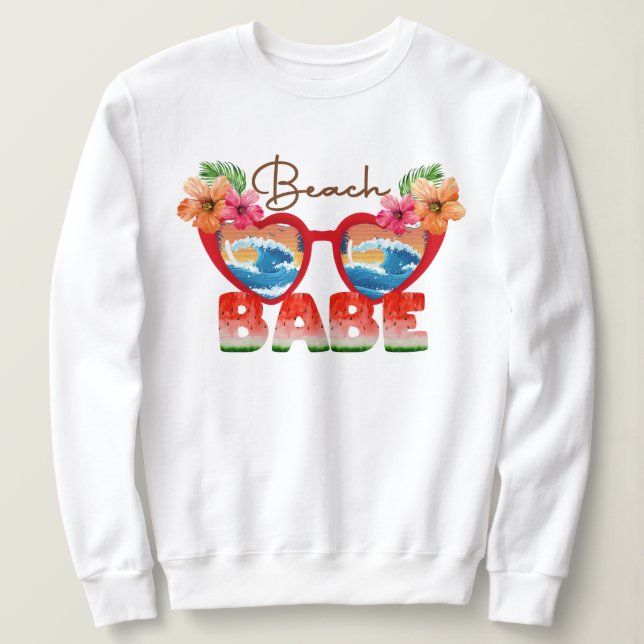 Beach Babe Sweatshirt (Design Front)