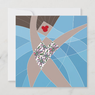 Beach Babe Swimsuit Model Fun Fashion Illustration Card