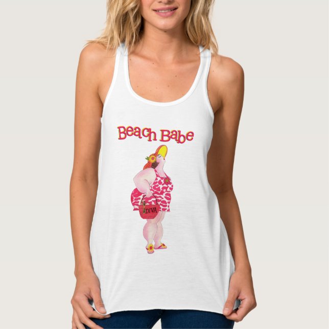 Beach Babe T-Shirt Tank Top (Front)