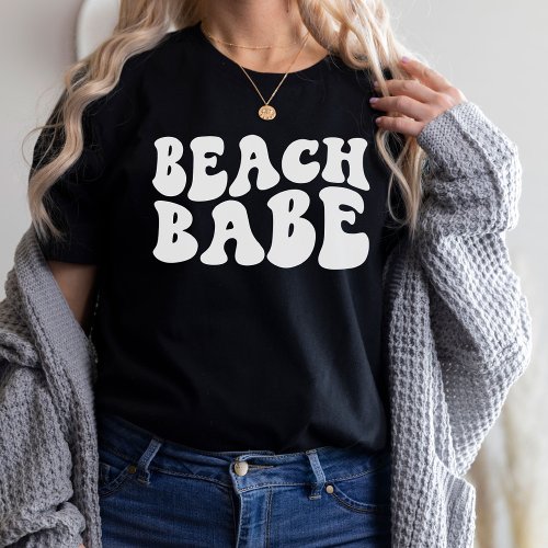 Beach Babe White Matching Bachelorette Party T_Shirt
