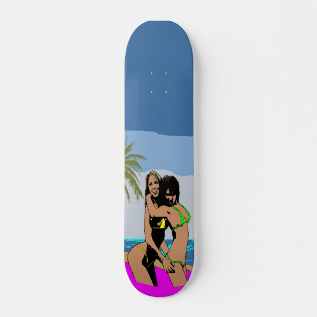 Beach Babes Skateboard Deck (Front)