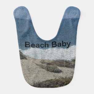 Beach Baby California Coastal Landscape Sand Ocean Bib