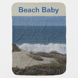 Beach Baby California Coastal Landscape Sand Ocean Blanket