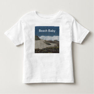 Beach Baby California Coastal Landscape Sand Ocean Toddler T-shirt