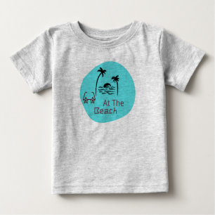 Beach Baby Gray Baby T-Shirt